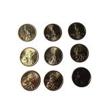 Mixed Lot of Gold Dollars from Various Years and Mint Marks - Total of 9 Coins