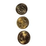 Mixed Lot of Gold Dollars from Various Years and Mint Marks - Total of 9 Coins