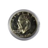 **Coin Collection Treasure: 1976 Proof Ike with 20 Gleaming Uncirculated Nickels and Other Unique Finds!**