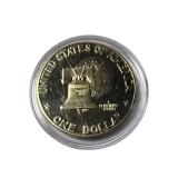 **Coin Collection Treasure: 1976 Proof Ike with 20 Gleaming Uncirculated Nickels and Other Unique Finds!**