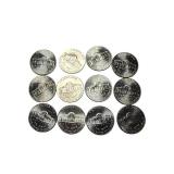 **Coin Collection Treasure: 1976 Proof Ike with 20 Gleaming Uncirculated Nickels and Other Unique Finds!**