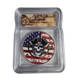 1 oz Copper Round - Halleybug Pirates Round, MS-70, in excellent condition!