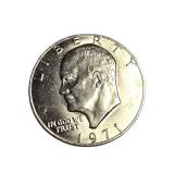 1971: Eisenhower Dollar, often referred to as "Ike."