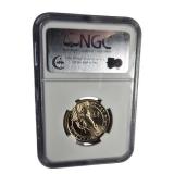 Five Exquisite Uncirculated Coins Encased in International Numismatic Bureau Holders