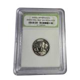 Five Exquisite Uncirculated Coins Encased in International Numismatic Bureau Holders