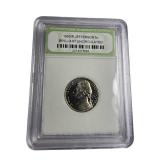 Five Exquisite Uncirculated Coins Encased in International Numismatic Bureau Holders