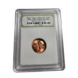 Five Exquisite Uncirculated Coins Encased in International Numismatic Bureau Holders