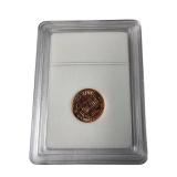 Five Exquisite Uncirculated Coins Encased in International Numismatic Bureau Holders