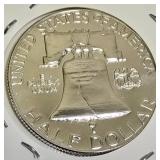 1963 Franklin Half Dollar, graded MS-69, C/C