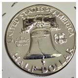 1961 Franklin Half Dollar, graded MS-69