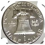 1963 Franklin Half Dollar, graded MS-69