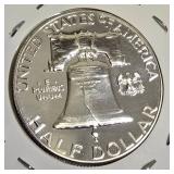 1963 Franklin Half Dollar, graded MS-69