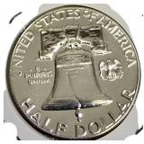 1961 Franklin Half Dollar, graded MS-69 ,C/C