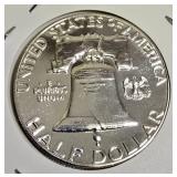 1961 Franklin Half Dollar, graded MS-69