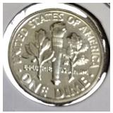 Lot of 4 Dimes: 1957, 1961, 1963, and 1964 with different grades and other defects. Please review below.