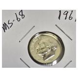 Lot of 4 Dimes: 1957, 1961, 1963, and 1964 with different grades and other defects. Please review below.