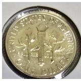 Lot of 4 Dimes: 1957, 1961, 1963, and 1964 with different grades and other defects. Please review below.