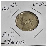Lot of 4 Nickels: 1957 & 1961  with different grades and other defects. Please review below.