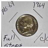Lot of 4 Nickels: 1961, 1963 & 1964 with different grades and other defects. Please review below.