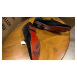 La Milano black velvet loafers size 10