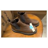 Brahma Mens Nash Chelsea Work Boots in brown leather size 11