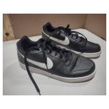 Nike court vision low sneakers size 12 black and white