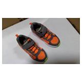 Saucony ride Jr orange and gray tennis shoes size 1