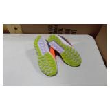 Saucony ride Jr orange and gray tennis shoes size 1