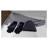 H&M Scarf 72"  Divided Gloves L/XL Threads 4 Thoughts Beanie