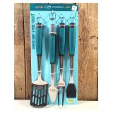 Char-Broil 4pc Comfort Grip Tool Heat-Resistant Grill Cookware Set