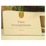 Threshold - Set of 3 Faux Arrangements Geranium