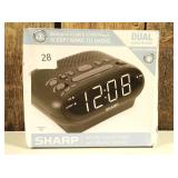 Sharp Digital Dual Alarm Clock with AM/FM Radio