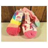 girls cozy socks 2 packs  (set of 6)