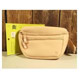 Premium Belt Fanny Pack Bag Tan/Cream