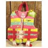 Speedo Child PFD Life Jacket Vest Pink Popcicle