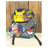 Pokemon backpack 5 piece set including lunch bag and water bottle