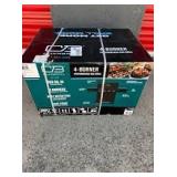 Char-Broil 4 Burner 25000 BTU Gas Grill 463351125 Black/Silver