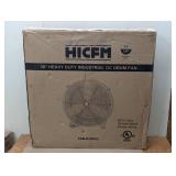 Edendirect 30 in. Heavy Duty Industrial DC Drum Fan in Yellow, Variable Speed Commercial or Industrial Fan
