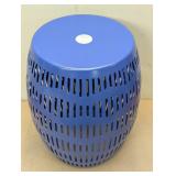 Metal Cutout Round Patio Accent Table - Room Essentials™ - Blue