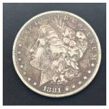 1881 Morgan Silver Dollar