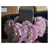 Lot of (6) Silk Faux Flower Arrangements (pink)