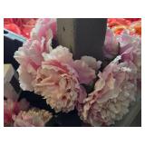Lot of (6) Silk Faux Flower Arrangements (pink)
