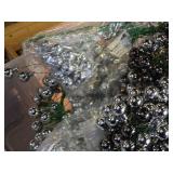 Lot of (1 Plastic Tub) Silver Ball Ornament Picks