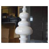 Lot of (1) Resin Decorative Floor Vase 11" x 40" (white)