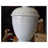 Lot of (1) Resin Decorative Floor Vase 13" x 48" (white)