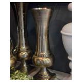 Lot of (1) Metal Decorative Floor Vase - Majesty by Accent Décor 10 1/2" x 32" (gold)