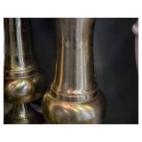 Lot of (1) Metal Decorative Floor Vase - Majesty by Accent Décor 10 1/2" x 32" (gold)