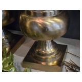 Lot of (1) Metal Decorative Floor Vase - Majesty by Accent Décor 10 1/2" x 32" (gold)