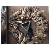 19" Haunted Book Paper Wreath