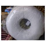 24" Faux Fur Christmas Wreath